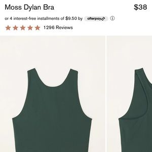 Girlfriend Collective Dylan Bra in Moss